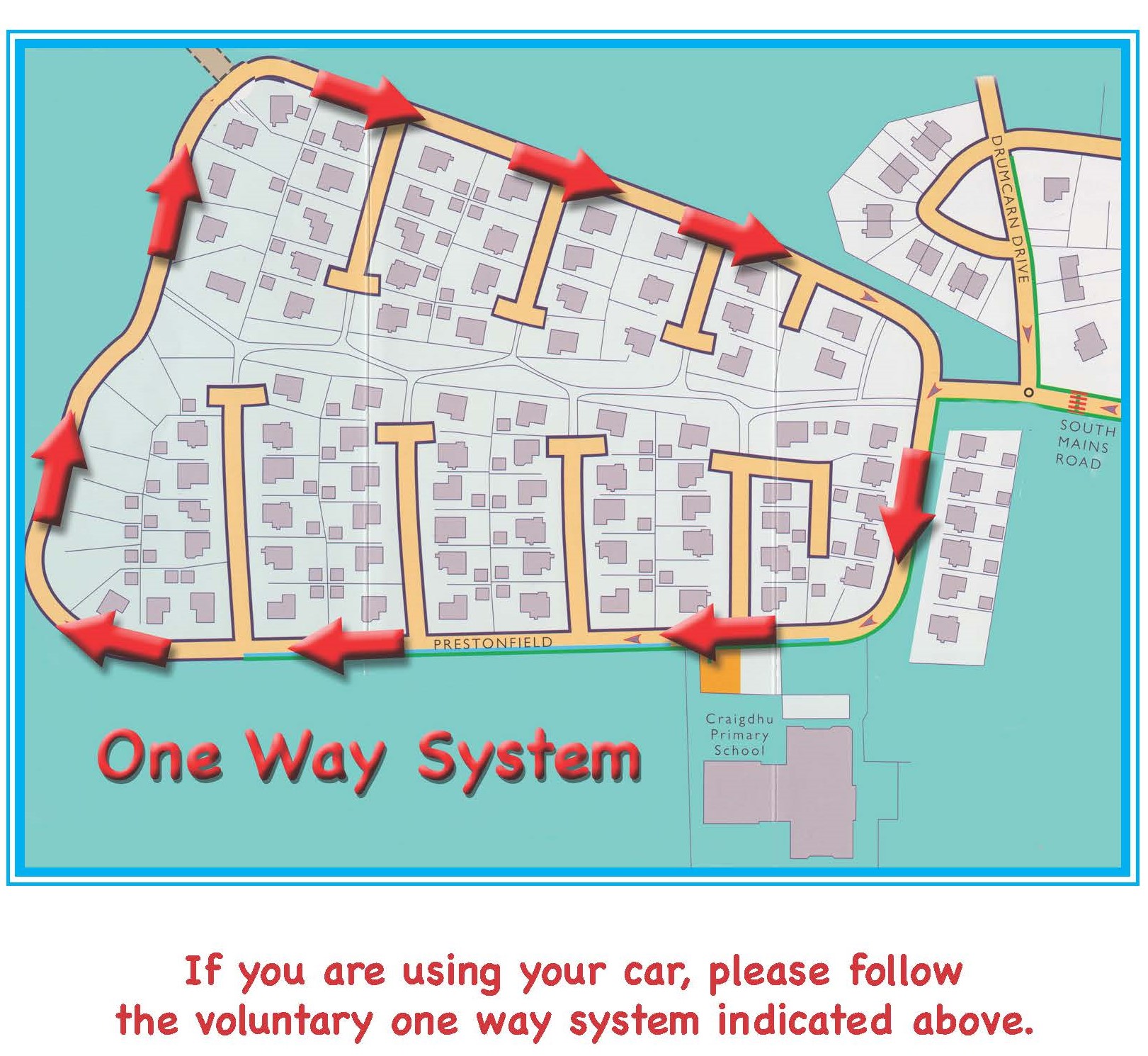 image of one way system